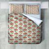 Roadchoice Orange Flowers Twin Duvet Cover Orange Bouquet Twin Comforter Cover Kids Duvet Cover with Zipper Closure Breathable Soft Friendly Microfiber Duvet Cover 68"x 90" + 2 Pillow Shams 20"x 26" view 1