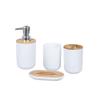 4Pcs Bathrooms Set Toothbrush Holder Soap Dispenser Soap Dish Container Bathroom Accessories (Color : g) view 3