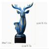 ALDEPO Sculpture Tabletop Ornaments Living Room TV Deer Head Figurine,Wild Animal Bust Statue Abstract Deer Resin Crafts Fashion Decor view 2