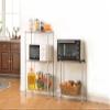 Adjustable Storage Shelf Storage Rack Shelving Storage Shelves 21.25 x 11.42 x 59.06 for Pantry Closet Kitchen Laundry Silver view 2