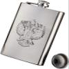 GIENEX Flask 8 oz Engraved Flask with Funnel & Set Leak Proof Portable Size with Gift for Wine Lover Stainless Steel Portable Vodka Jug Pocket Flask Outdoor Camping Whisky Flagon view 1