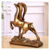 ALDEPO Sculpture Tabletop Statue Sheep Statues Figurines Decor, Sheep Led by Resin Ornament Decoration view 3