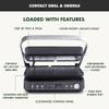 GreenPan 6-in-1 Multifunction Removable Plate Indoor Grill & Electric Griddle, Diamond Infused PFAS Free Ceramic Nonstick Reversible Plates, Opens Flat, Adjustable Temp, Panini Press, Black view 3