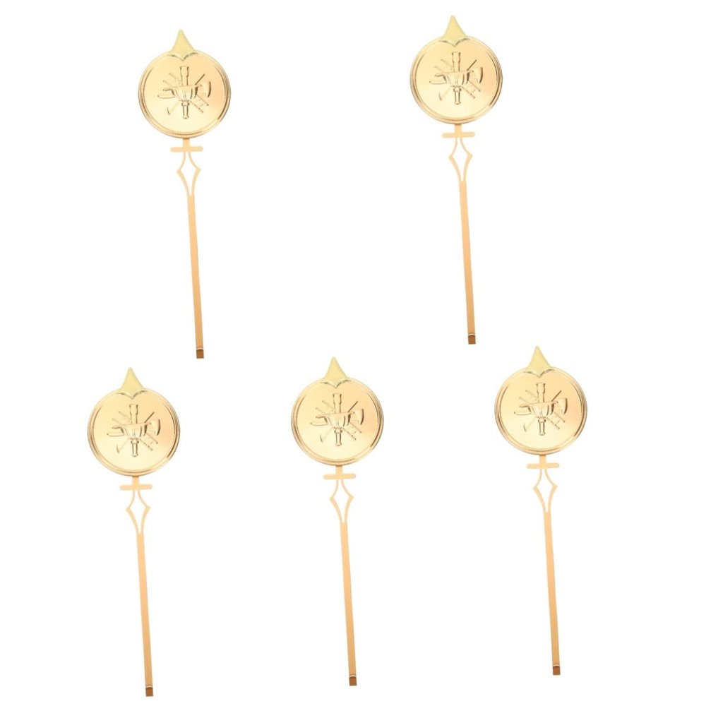 DECHOUS 5pcs Wall Clock Pendulum Replacement Metal Pendulum Part for Clock Accessories and for Birthdays and Weddings