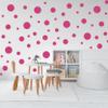 Polka Dot Wall Decals - 120 Assorted Dot Stickers - Girls Room Wall Decor Stickers, Wall Dots, Vinyl Circle Peel & Stick Playroom, Kids Room, Baby Nursery Toddler Bedroom Decoration (Pink) view 3