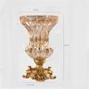 SUNESA Home vase European-Style Crystal Glass Vase Decoration Living Room Dried Flower Flower Arrangement Tea Table TV Cabinet Decoration Decorative Vase view 2