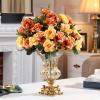 SUNESA Home vase European-Style Crystal Glass Vase Decoration Living Room Dried Flower Flower Arrangement Tea Table TV Cabinet Decoration Decorative Vase view 3