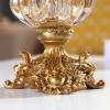 SUNESA Home vase European-Style Crystal Glass Vase Decoration Living Room Dried Flower Flower Arrangement Tea Table TV Cabinet Decoration Decorative Vase view 4