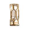 Home vase Luxury Golden Vase Metal Glass Flower Vase Minimalism Style Modern Table Shelf Home Decor for Bedroom Living Room Wedding Decor Decorative Vase (Size : L-Vase only) view 1