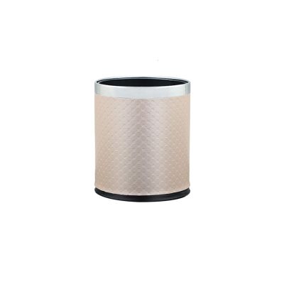 DYPASA Garbage Can Trash Can Home Cute Girl Bedroom Living Room Paper Basket Metal Iron Creative Simple Modern Light Luxury Garbage Trash Can Trash Bin