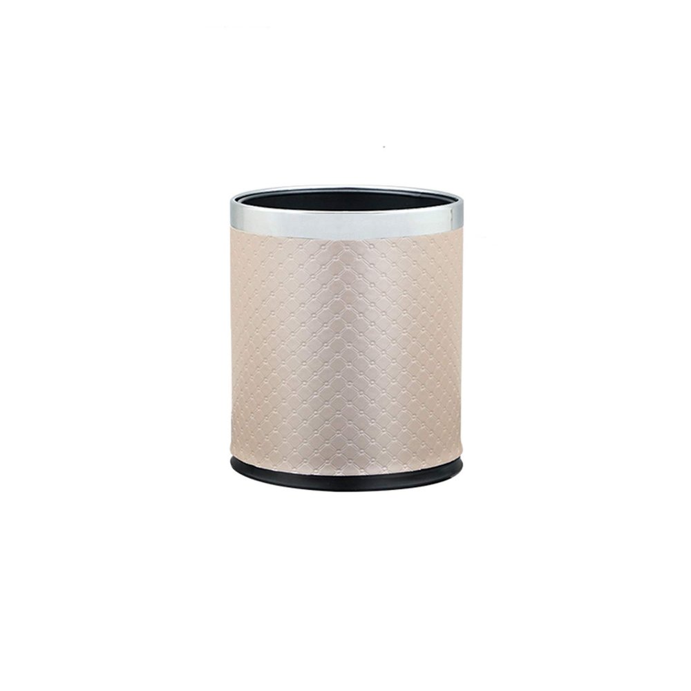 DYPASA Garbage Can Trash Can Home Cute Girl Bedroom Living Room Paper Basket Metal Iron Creative Simple Modern Light Luxury Garbage Trash Can Trash Bin