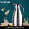 2L Thermal Coffee Carafe,Vacuum Thermo Jug Bottle,Stainless Steel Household Water Coffee Bottle Vacuum Insulated Thermo Jug Pot For Keeping Hot Coffee And Tea view 4