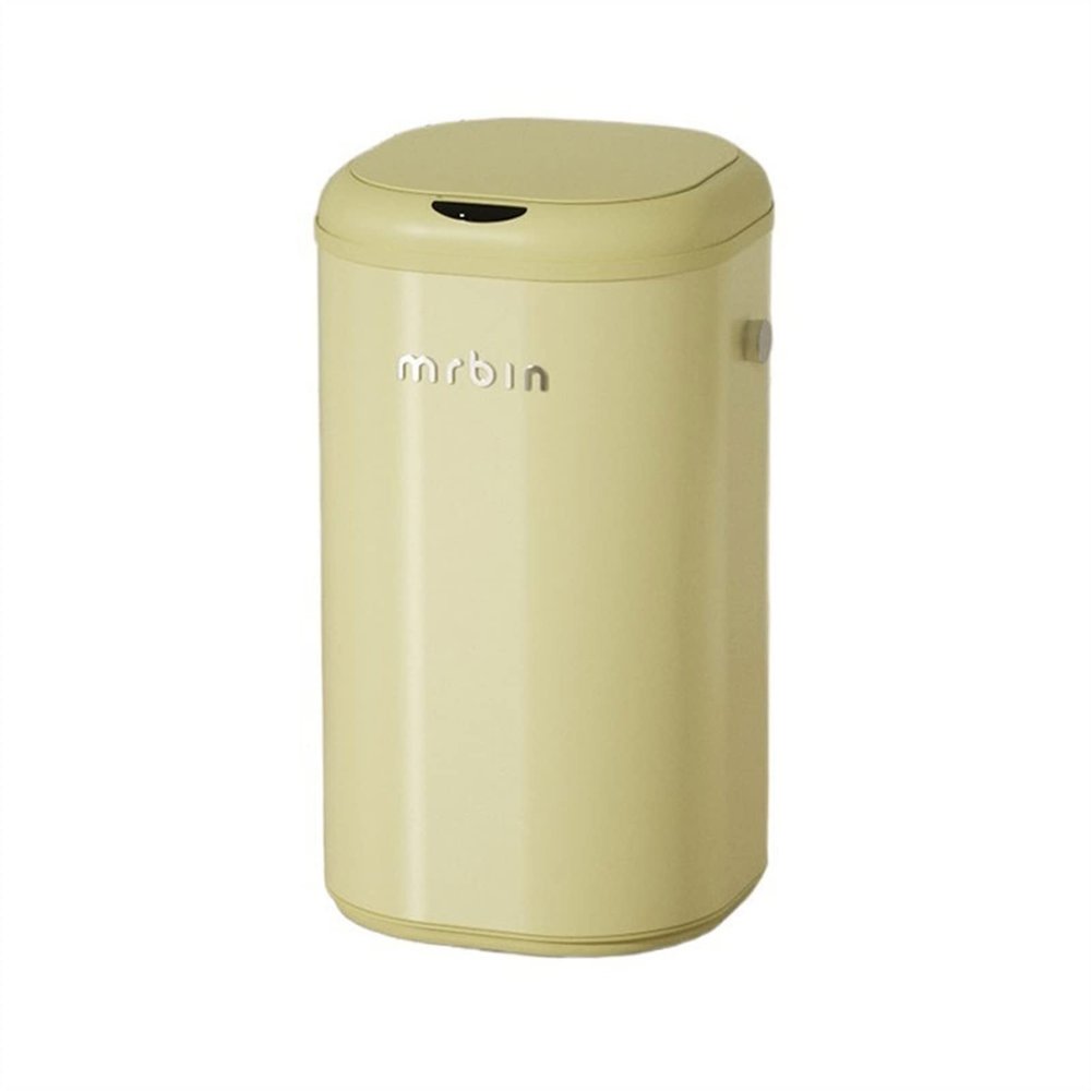 BONAD Kitchen Garbage Can 30L Large Capacity Induction Trash Can Smart Home Living Room Kitchen Light Luxury Garbage Storage Box with Lid Wastebasket (Color : Yellow)