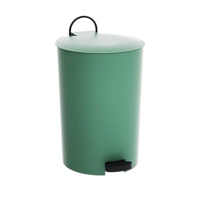 BONAD Kitchen Garbage Can Trash Can with Lid Pedal Mute Slow Down Household Living Room Bathroom Simple Creative Trash Can Wastebasket