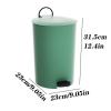 BONAD Kitchen Garbage Can Trash Can with Lid Pedal Mute Slow Down Household Living Room Bathroom Simple Creative Trash Can Wastebasket view 2
