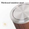 BONAD Kitchen Garbage Can 10L/12L Thickened Stainless Steel Trash Can Household Round with Lid Trash Can Living Room Bedroom Toilet Large-Capacity Trash Can Wastebasket (Size : 10L) view 3