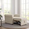 3-in-1 Sofa Bed Chair, Convertible Sleeper Chair Bed,Adjust Backrest Into a Sofa,Lounger Chair,Single Bed,Modern Chair Bed Sleeper for Adults (Beige) view 3