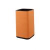 Kitchen Garbage Can Stainless Steel Trash Can Household Double-Deck Bin Without Lid Bedroom Toilet Office Waste Paper Basket Wastebasket (Color : Orange, Size : 15l) view 1