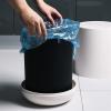 BONAD Kitchen Garbage Can Push Trash Can Bathroom Kitchen Living Room Bedroom Trash Can with Lid Round Trash Can, White Wastebasket view 4