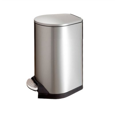 Kitchen Garbage Can 7L/12L/30L Large Capacity Stainless Steel Trash Can Foot-Operated Trash Storage Bucket Kitchen Garbage Can Wastebasket (Size : 30L)