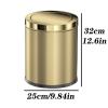 BONAD Kitchen Garbage Can 9L/15L Light Luxury Stainless Steel Trash Can Shake Lid Golden Garbage Can Home Living Room Bedroom Kitchen Trash Bin Wastebasket (Size : 15L) view 2