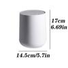 BONAD Kitchen Garbage Can Round Plastic Trash Can Wastebasket Small Garbage Container Bin with Swing Top Lid for Bathrooms Kitchens Home Offices Wastebasket (Color : Gold) view 2
