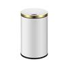 Kitchen Garbage Can 12L Stainless Steel Household Smart Trash Can Automatically Open The Lid Toilet Paper Basket Kitchen Bedroom Garbage Storage Wastebasket (Color : Gold) view 1