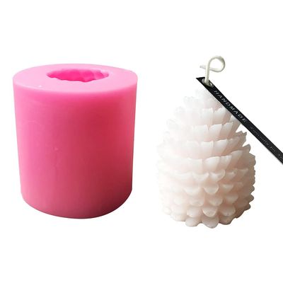NCKPRO Cute Christmas Pinecone DIY 3D Candle Silicone Mold, Making Ice Blocks Soaps Cake Decorating Tool Mousse Jelly