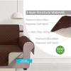U-NICE HOME 4 Seater Sofa Cover 91 Inch Large Couch Covers for 4 Cushion Couch with Elastic Straps Water Resistant Furniture Protector Cover for Pets Cat (Sofa XX-Large, Brown/Beige) view 4