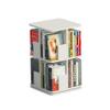 ZASUAN 360 Degree Rotating Bookshelf Granule Board Large Capacity Shelf Student's Simple Book Cabinet Shelf Organizer Bookcase Bookcases (Color : White, Size : 2 Tiers) view 1