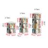 ZASUAN 360 Degree Rotating Bookshelf Granule Board Large Capacity Shelf Student's Simple Book Cabinet Shelf Organizer Bookcase Bookcases (Color : White, Size : 2 Tiers) view 3