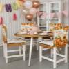 Gehucoxee Dining Chair Back Covers Set of 8, Fall Thanksgiving Chair Cover Removable Kitchen Chair Slipcovers Dining Room Seat Covers Protector for Kitchen Party Autumn Pumpkin Sunflower Harvest view 2