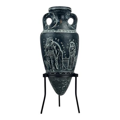 Hector and his Wife Andromache Rhyton Vase Ancient Greece Pottery Homer's Iliad