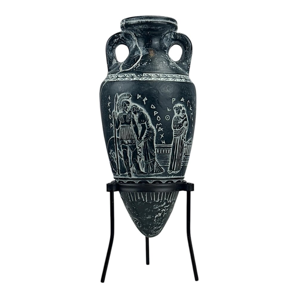 Hector and his Wife Andromache Rhyton Vase Ancient Greece Pottery Homer's Iliad