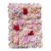20pcs Flowers Wall Panels Artificial Flower Wall Backdrop,3D Silk Rose Hydrangea Floral Panel for Party Wedding Decor, Bridal Shower Decor Baby Shower Decor 23.62" X 15.74 " view 2