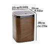 HIHELO Trash Bin 10L Intelligent Induction Trash Can Wooden Garbage Can Household Large-Capacity Automatic Induction Trash Can with Lid Kitchen Trash Can view 2