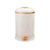 HIHELO Trash Bin 6L/12L Light Luxury Stainless Steel Trash Can Living Room Home Bedroom Kitchen Foot-Operated Trash Can, White Kitchen Trash Can (Size : 10L) view 1