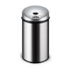 HIHELO Trash Bin 6L/8L/12L Intelligent Induction Electric Trash Can with Cover and Inner and Outer Double Buckets Trash Can Kitchen Trash Can (Color : Silver, Size : 12l) view 1