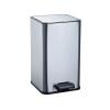 HIHELO Trash Bin 10L Modern Stylish Stainless Steel Trash Can with Lid Call That Toilet Feasible Kitchen Foot-Operated Garbage Can Large Capacity Kitchen Trash Can (Color : Silver) view 1
