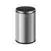 HIHELO Trash Bin 12L Stainless Steel Household Smart Trash Can Automatically Open The Lid Toilet Paper Basket Kitchen Bedroom Garbage Storage Kitchen Trash Can (Color : Silver) view 1