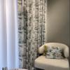 Farmhouse Blackout Velvet Curtains for Bedroom Thermal Curtains Room Darkening Floral Thermal Insulated Curtains Living Room Country Curtain inch Long 1 Panel Blue (Pinch Pleated, Custom Size) view 2