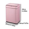 HIHELO Trash Bin 12L Large Garbage Storage Bin Kitchen Living Room Smart Sensor Trash Can Durable Metal Garbage Can Kitchen Trash Can (Color : Gray) view 2