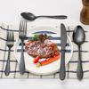 Hammered Silverware Set for 18, 90-Piece Stainless Steel Flatware Cutlery Set,Modern Kitchen Utensils Tableware Set Includes Dinner Knives/Forks/Spoons for Home Restaurant Hotel Wedding view 2