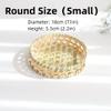 3 Pack Bamboo Woven Basket Bread Basket; 3 Size Handmade Basket Decoration Food Vegetable Serving Kitchen Storage Basket,bamboo fruit basket (Double mouth round fruit basket set) view 3