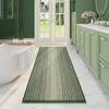 BSICPRO Large Bathroom Rugs, Bath Mat Rug for Bath Non Slip 22 x 60 Inches Water Absorbent Chenille Bathroom Runner Rugs Floor Mats Machine Washable (Green) view 1
