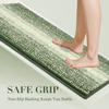 BSICPRO Large Bathroom Rugs, Bath Mat Rug for Bath Non Slip 22 x 60 Inches Water Absorbent Chenille Bathroom Runner Rugs Floor Mats Machine Washable (Green) view 4