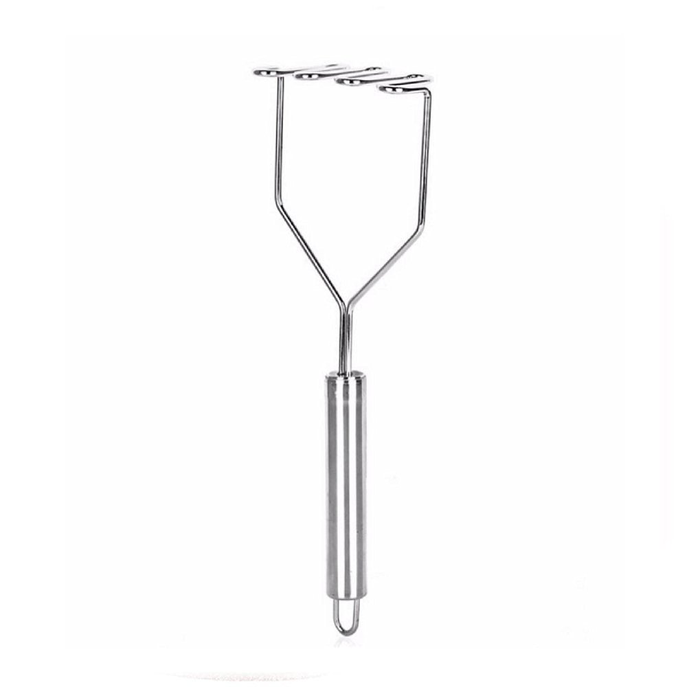 SEIWEI Potato Mud Press Potato Masher Potato Ricer Food Masher Utensil Cooking Tool Stainless Steel Silver