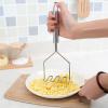 SEIWEI Potato Mud Press Potato Masher Potato Ricer Food Masher Utensil Cooking Tool Stainless Steel Silver view 3