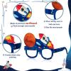 Ireer 32 Pcs Space Party Favors Space Party Paper Eyeglasses Astronaut Solar Paper Glasses Supplies Birthday Photo Booth Props Planet Birthday Supplies Decorations view 3