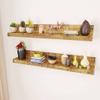 CUMYZO Solid Wood Wall Mounted Display Shelf 2 pcs 10.6kg/23.32ib Wall Shelves & Ledges view 2